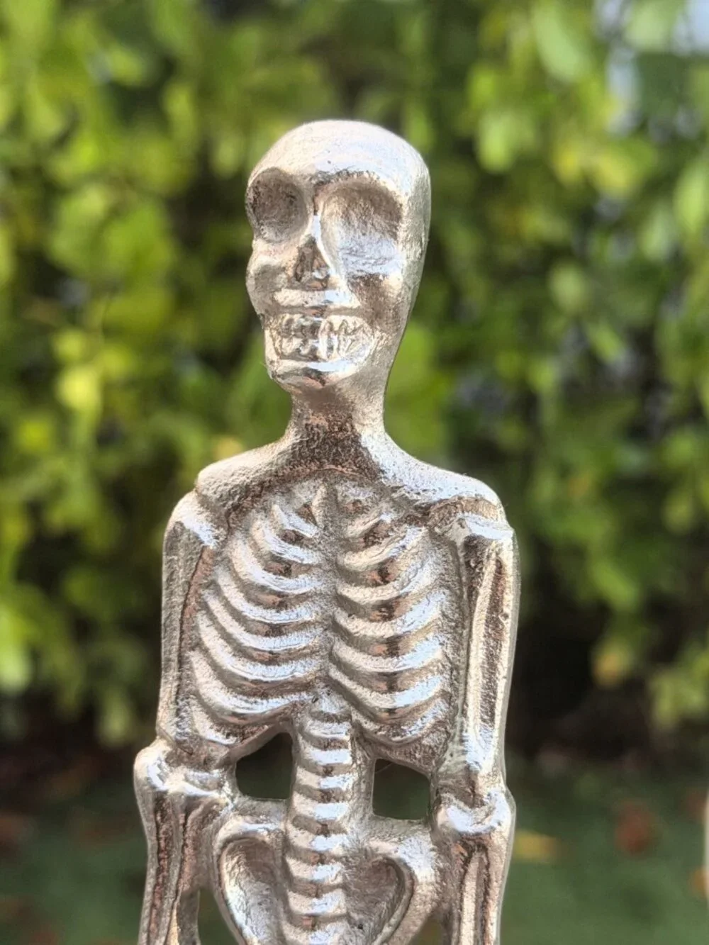 Skeleton Serving Spoon Fork Spooky 2 Piece Salad Servers Halloween Party Heavy